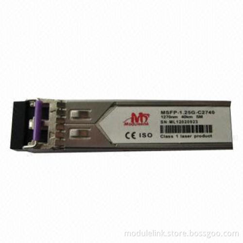 Fiber-optic Module, SFP 1.25G CWDM 40km